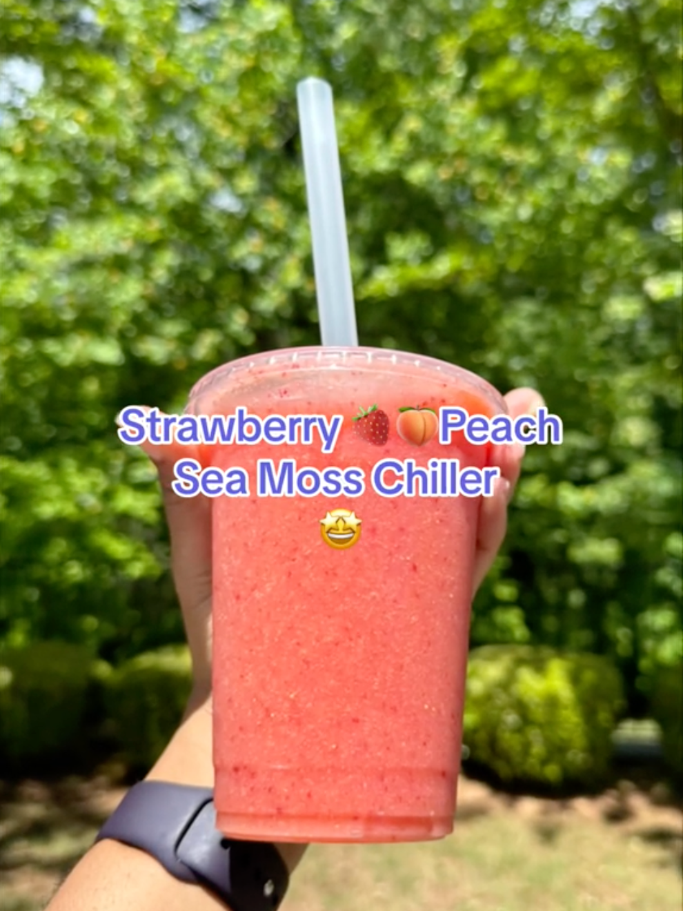 Strawberry Peach Sea Moss Chiller Recipe