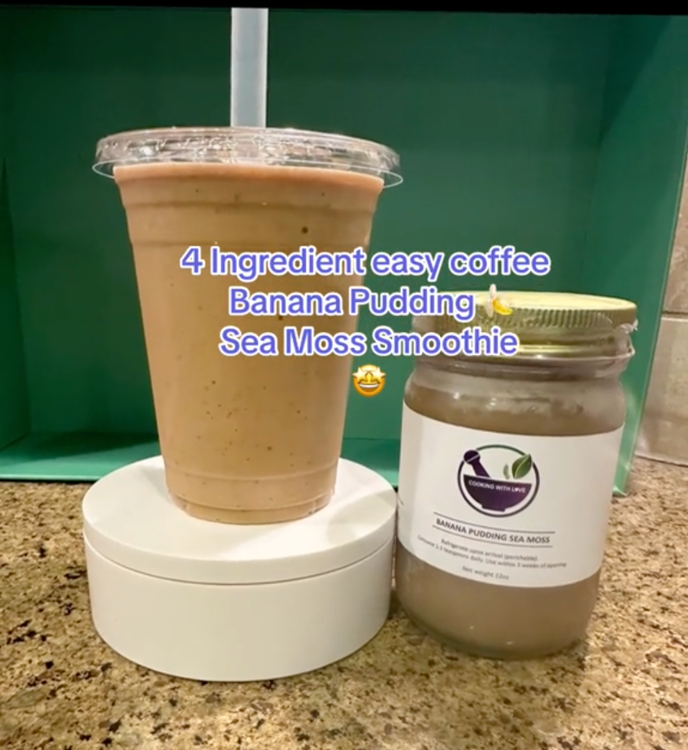 Coffee Banana Pudding Sea Moss Smoothie Recipe