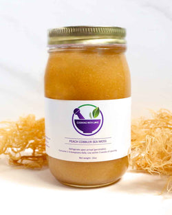 Organic Sea Moss Gel (Apple Cinnamon) - LARGE 16 OZ - Real Fruit -  Wildcrafted Sea Moss 